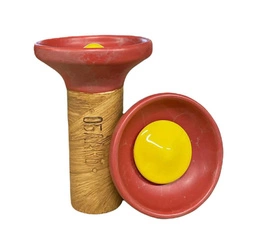 Чаша Oblako Flow Yellow On Red
