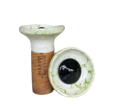 Cybuch Oblako Flow - Black on White/Green Marble