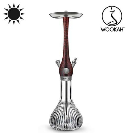 Waterpipe Wookah Crystal Onion Lumi Red