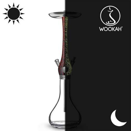 Waterpipe Wookah Crystal Smooth Lumi Red