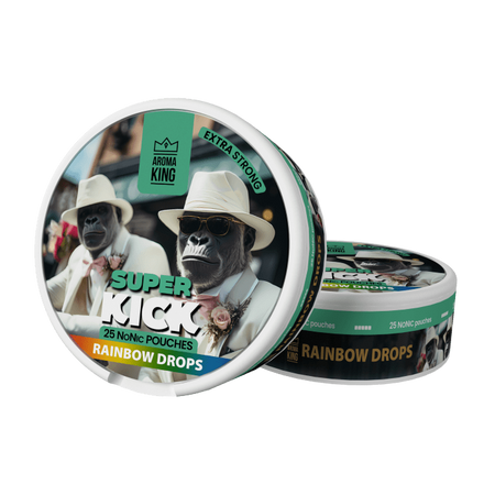Saszetki nikotynowe Aroma King NoNic Super Kick - Rainbow Drops 5mg 
