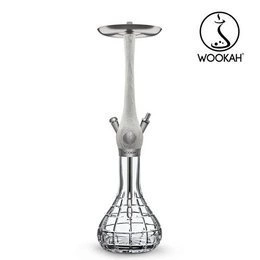 Waterpipe Wookah Mastercut Crystal Squares White Nox