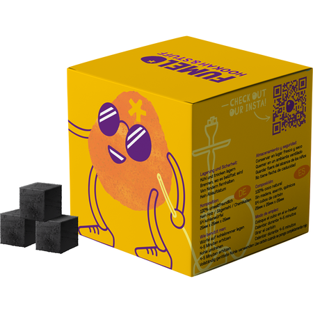 Węgiel Do Shishy Kokosowy Fumelo Premium 1kg 26mm