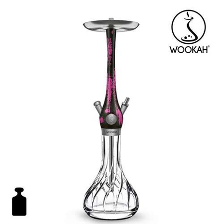 Waterpipe Wookah Crystal Venti Black Pink