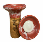Чаша Oblako Flow White On Brown
