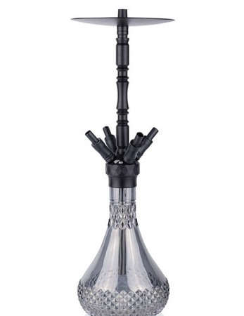 Waterpipe WD Hookah Alu Black A43B-7 Grey