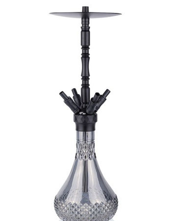 Fajka Wodna WD Hookah Alu Black A43B 7 Grey