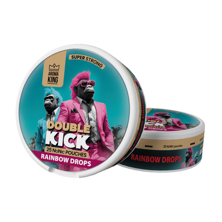 Nicotine Pouche Aroma King NoNic Double Kick - Rainbow Drops 10mg