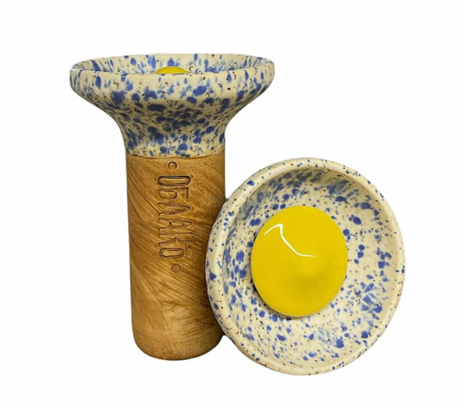 Чаша Oblako Flow Yellow On Meteorite