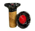 Kopf Oblako Flow - Red on Black Marble