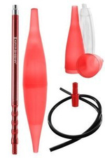 SET Bazooka + Hose + Mouthpiece Red