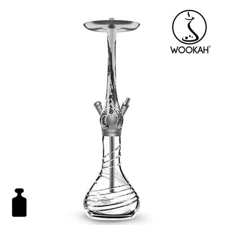 Waterpipe Wookah Crystal Tornado White/Black