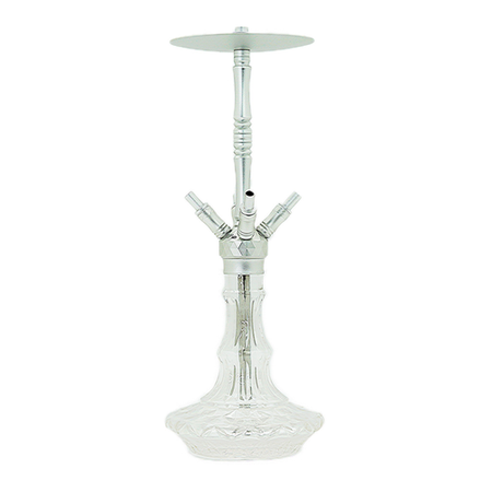 Fajka Wodna WD Hookah Alu Silver A40A 9 Clear