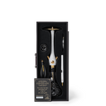 Waterpipe Wookah Mastercut Crystal Black Check White Nox 24 Carat Gold