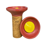 Чаша Oblako Flow Yellow On Red