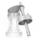 Waterpipe Aladin 2GO ALU Silver + Bag