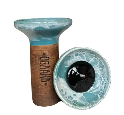 Hookah bowl Oblako Flow - Black on Turquoise