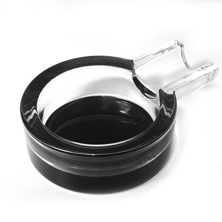 Cigar ashtray clear/black