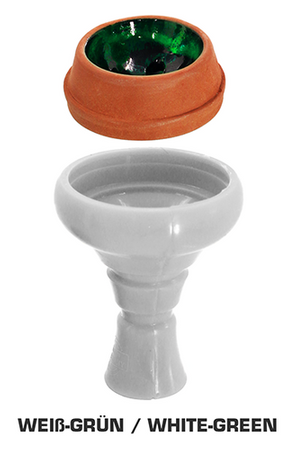 Hookah bowl Masta Kaya silicone Hydra-X White Green