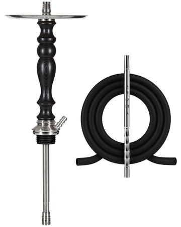 Stĺpik Vodnej Fajky Aroma Hookah Steel Bravo Black