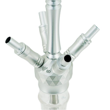 Fajka Wodna WD Hookah Alu Silver A40A - 9 Clear