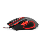 ESPERANZA MYSZ PRZEWOD. GAMING LED 7D OPT. USB HAWK CZARNO-CZERWONA