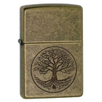 ZIPPO - TREE OF LIFE ANTIQUE BRASS