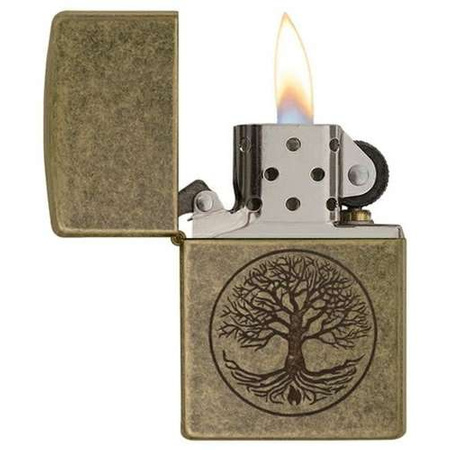 Zapalniczka ZIPPO - TREE OF LIFE ANTIQUE BRASS