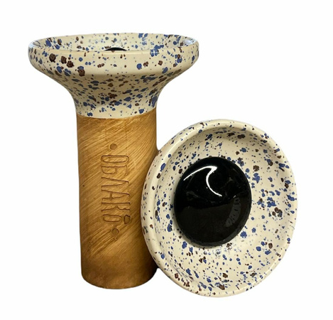 Чаша Oblako Flow - Black on Meteorite