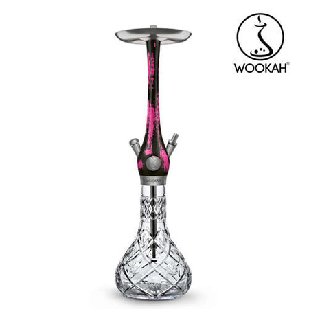 Wasserpfeife Wookah Crystal Olives Black Pink