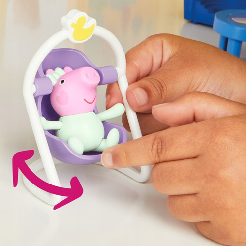 Kolorowe wnętrza domku Świnki Peppy