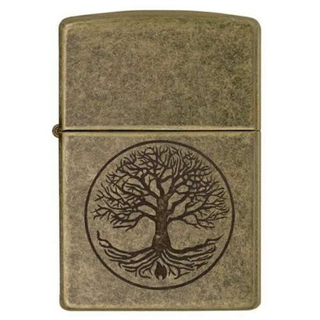 Zapalniczka ZIPPO - TREE OF LIFE ANTIQUE BRASS