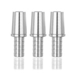 Aluminium Aladin MVP silicone hose connector 3-Pack Silver