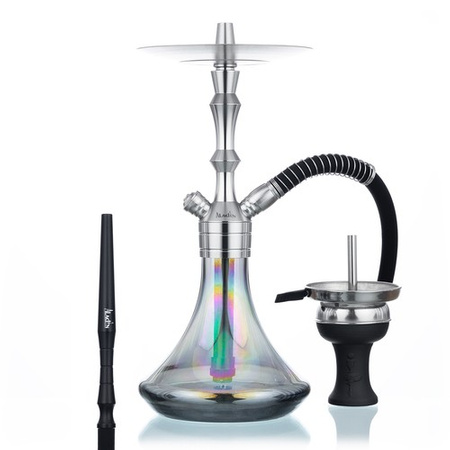 Wasserpfeife Aladin MVP 360 Silber Schwarz