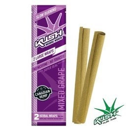 Zigarettenpapier Kush Herbal Wraps x2 Mixed Grape