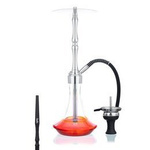 Waterpipe Aladin Rocket Silver Red