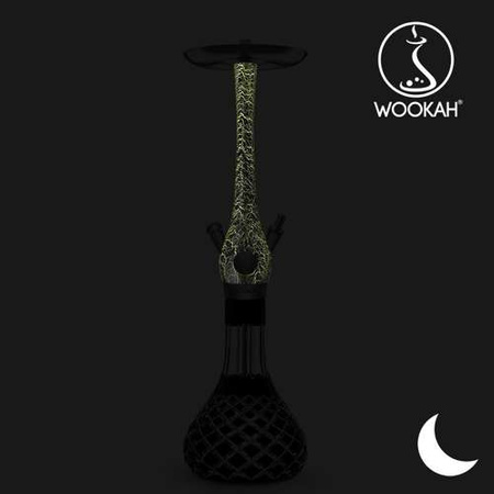 Waterpipe Wookah Mastercut Check Black Lumi Red