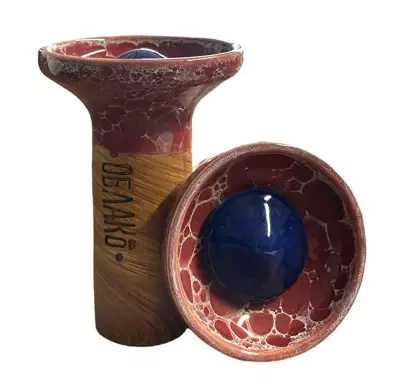 Hookah bowl Oblako Flow - Blue on Burgundy