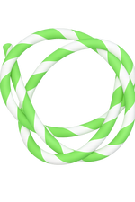 Wąż silikonowy Striped White Green
