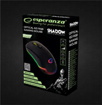 ESPERANZA MYSZ PRZEWOD. GAMING LED RGB 6D OPT. USB SHADOW