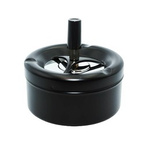 Rotating ashtray 11cm - Black