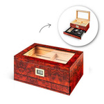 Humidor with ashtray and cutter