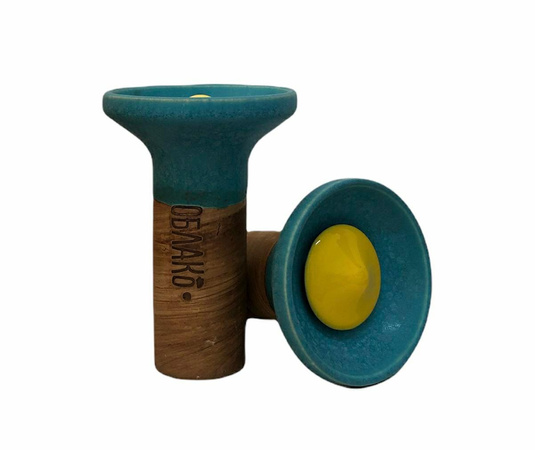 Чаша Oblako Flow - Yellow on Blue