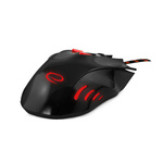 ESPERANZA MYSZ PRZEWOD. GAMING LED 7D OPT. USB HAWK CZARNO-CZERWONA