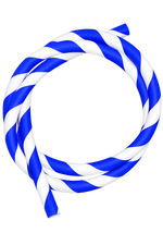 Wąż silikonowy Striped White Blue