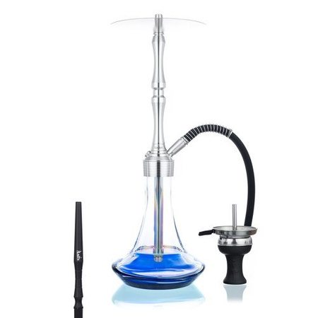 Waterpipe Aladin Rocket Silver Blue