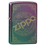 ZIPPO - LOGO IRIDESCENT LASER ENGRAVED