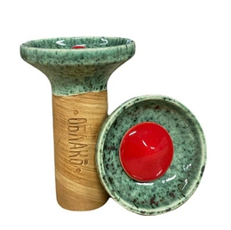 Чаша Oblako Flow Red On Pistachio