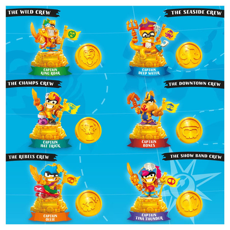 PIRATIX Golden Treasure Gold Pack, figurki , Kapitan King Roar