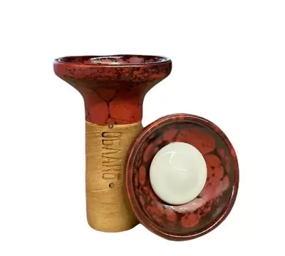 Hookah bowl Oblako Flow - White on Red/Black